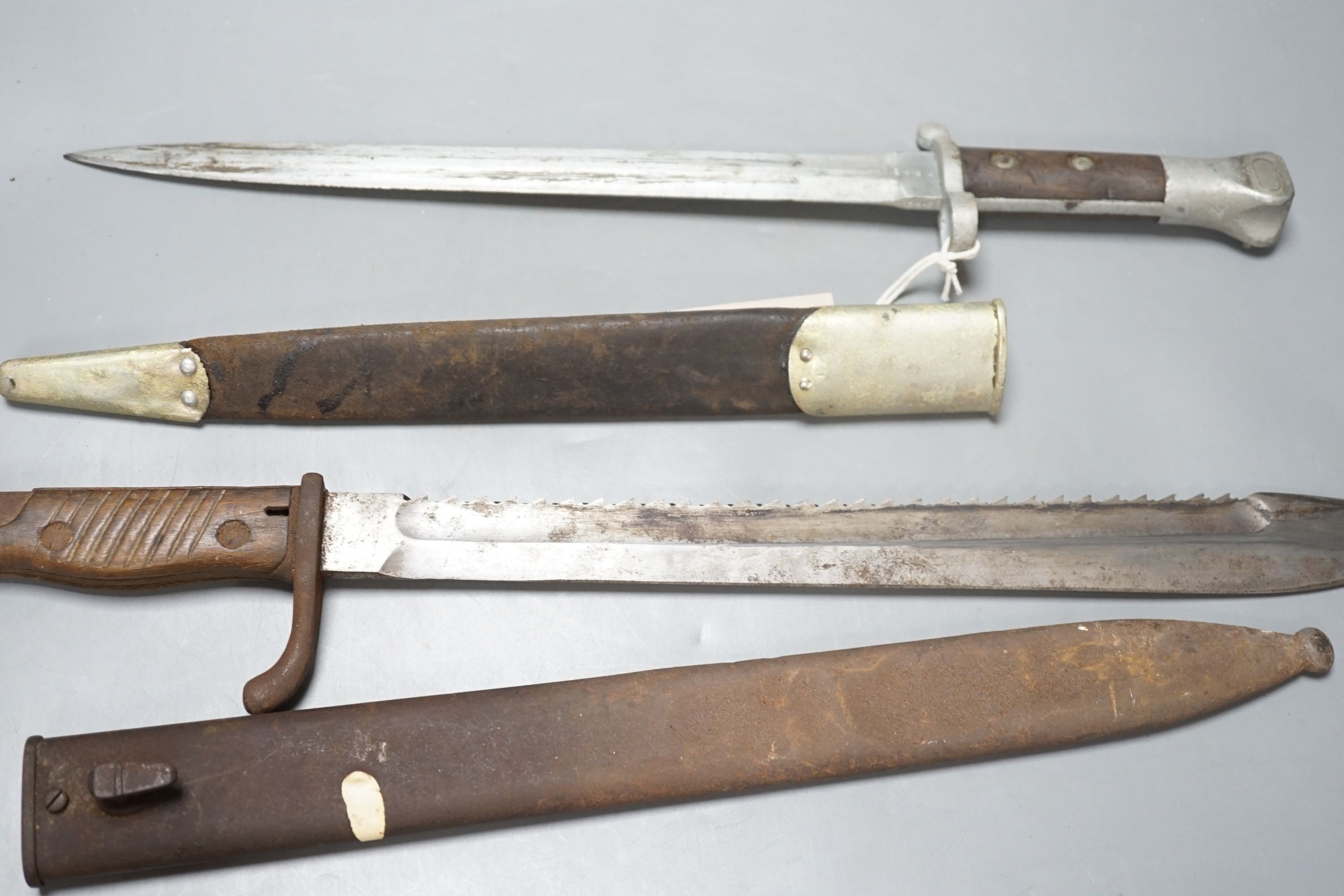 A German bayonet and another